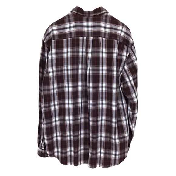 Magellan Sportswear Men's Brown Plaid Button Up Shirt XXL - Picture 4 of 10